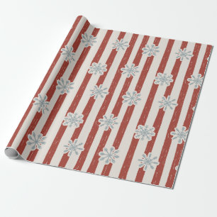 Vintage Christmas Red Sleds  Wrapping Paper