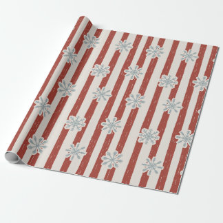 Vintage Christmas Red Sleds Wrapping Paper