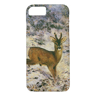 Vintage Christmas Reindeer in Winter Forst Snow Case-Mate iPhone Case