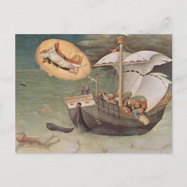 Vintage Christmas Saint Nicholas Fine Art Holiday Postcard (Front)