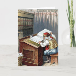 Vintage Christmas, Saint Nicholas Naughty or Nice Card
