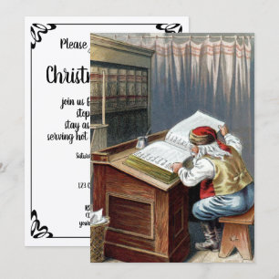 Vintage Christmas, Saint Nicholas Naughty or Nice  Invitation
