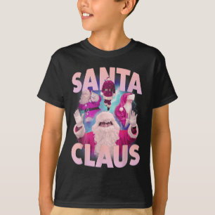 Vintage Christmas Santa Claus Bootleg 90s Hip Hop T-Shirt