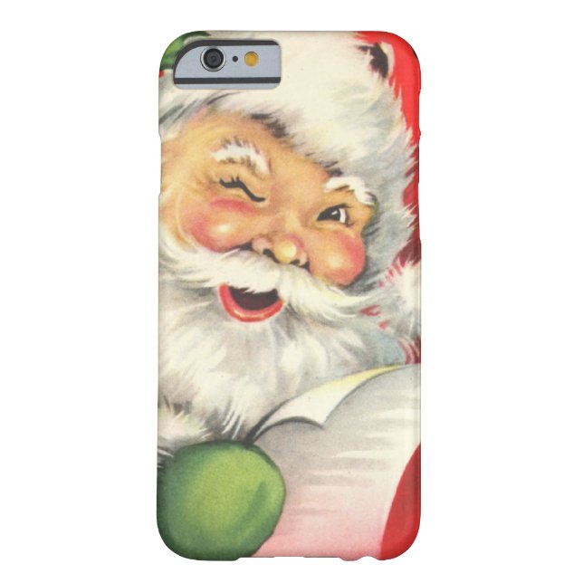 Vintage Christmas Santa Claus Case-Mate iPhone Case (Back)