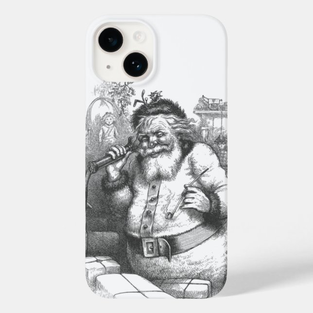 Vintage Christmas Santa Claus  Case-Mate iPhone Case (Back)