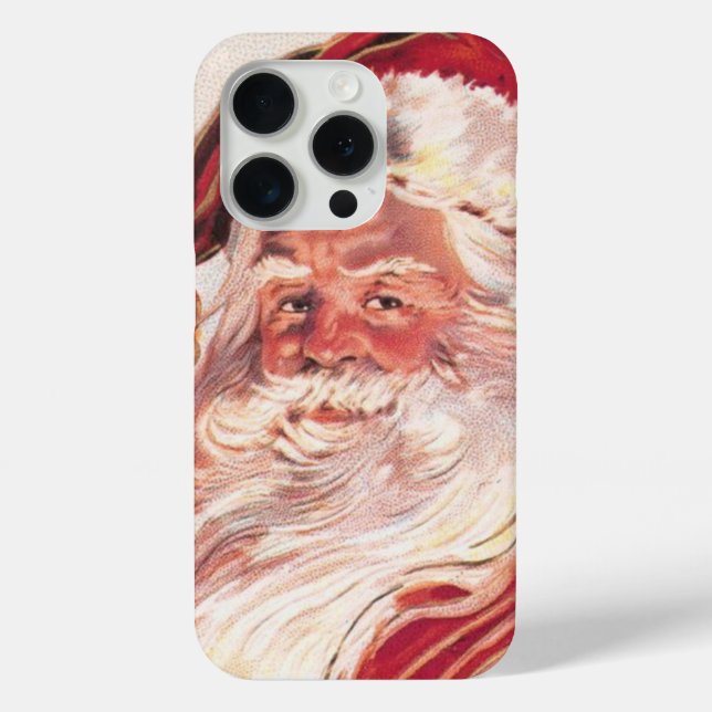 Vintage Christmas Santa Claus Case-Mate iPhone Case (Back)