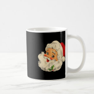 Vintage Christmas Santa Claus Face Fun Old Fashion Coffee Mug