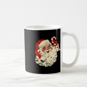 Vintage Christmas Santa Claus Face Funny Old Fashi Coffee Mug