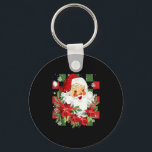 Vintage Christmas Santa Claus Face Funny Old Fashi Keychain<br><div class="desc">Vintage Christmas Santa Claus Face Funny Old Fashioned Xmas</div>