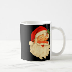Vintage Christmas Santa Claus Face Old Fashioned X Coffee Mug