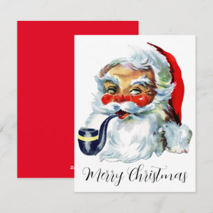 Vintage Christmas Santa Claus Holiday Card