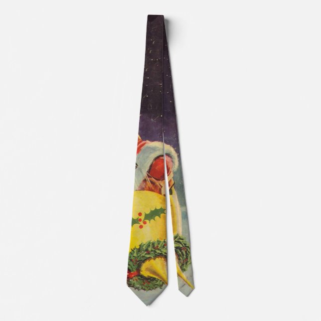 Vintage Christmas, Santa Claus in a Spaceship Tie (Front)