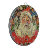 Vintage Christmas, Santa Claus in Sleigh with Toys Dartboard (Front Left)