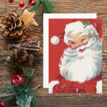 Vintage Christmas Santa Claus, Jolly and Winking Invitation<br><div class="desc">Vintage illustration Christmas holiday design featuring a happy,  jolly Santa Claus wearing a hat and winking as if he has a secret. Ho,  ho,  ho,  Merry Christmas!</div>