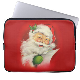 Vintage Christmas Santa Claus Laptop Sleeve