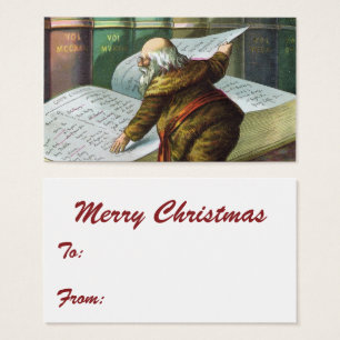 Vintage Christmas, Santa Claus Naughty Nice List