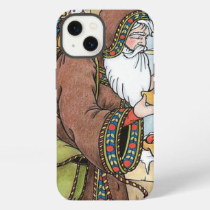 Vintage Christmas, Santa Claus Toys Clogs Shoes iPhone 13 Case