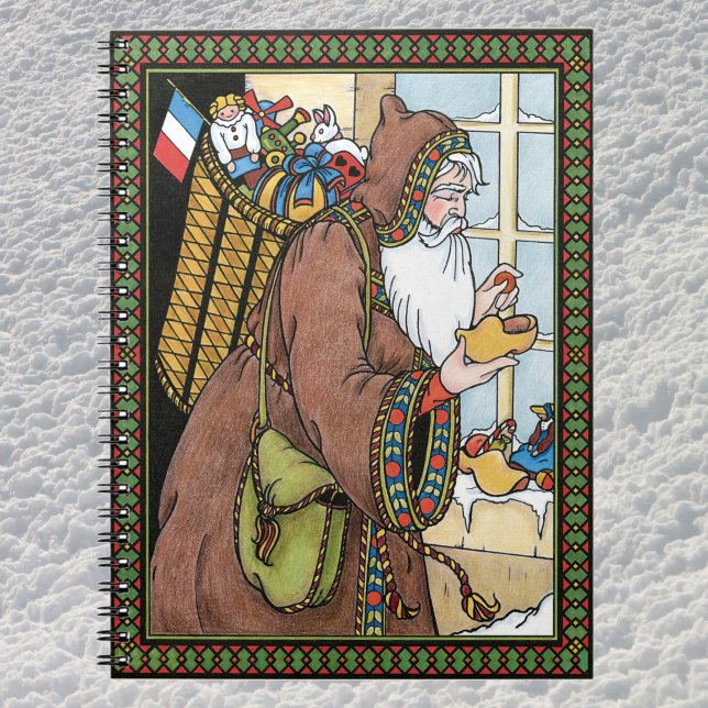 Vintage Christmas, Santa Claus Toys Clogs Shoes Notebook (Creator Uploaded)