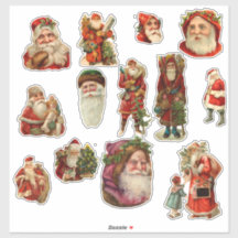 Vintage Christmas Santa Claus Vignettes 