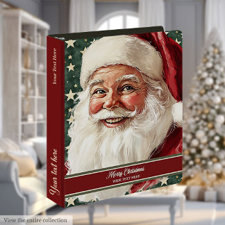 Vintage Christmas Santa Memory Book Binder