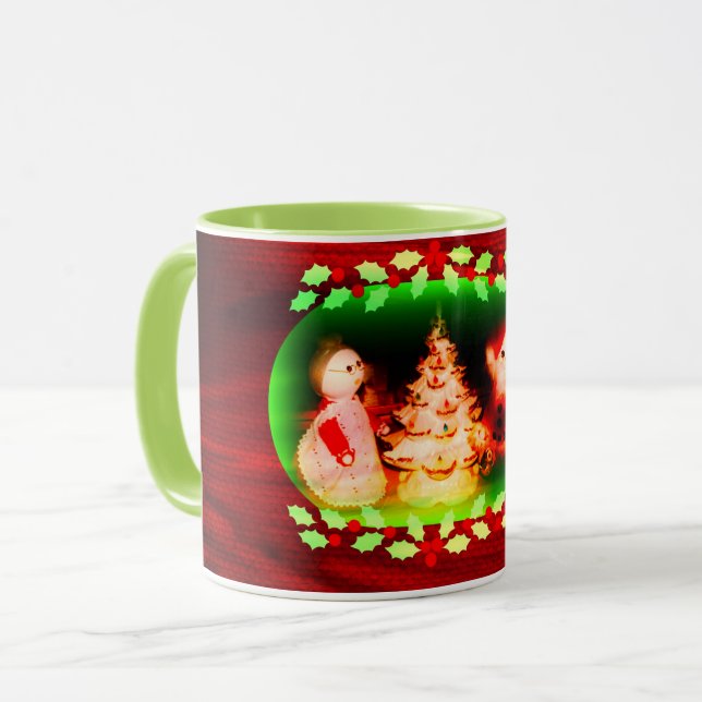 Vintage Christmas Santa Mug (Front Left)