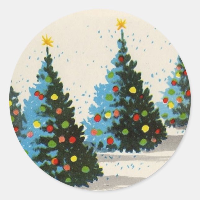 Vintage_Christmas_Scene sticker (Front)