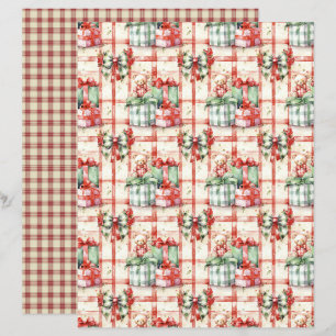 Vintage Christmas Scrapbook Paper