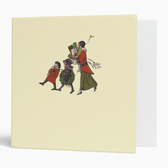 Vintage Christmas Shopping Family Fun Binder (Front/Inside)