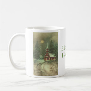 Vintage Christmas - Silent Night Holy Night, Coffee Mug
