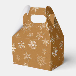 vintage christmas snowflakes favor box
