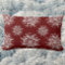 Vintage Christmas Snowflakes Red Blizzard Pattern