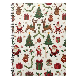 Vintage Christmas Spiral Photo Notebook