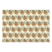 Vintage Christmas Squirrel Giftwrap Variety Pack