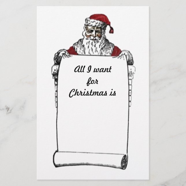 Vintage Christmas Stationery (Front)
