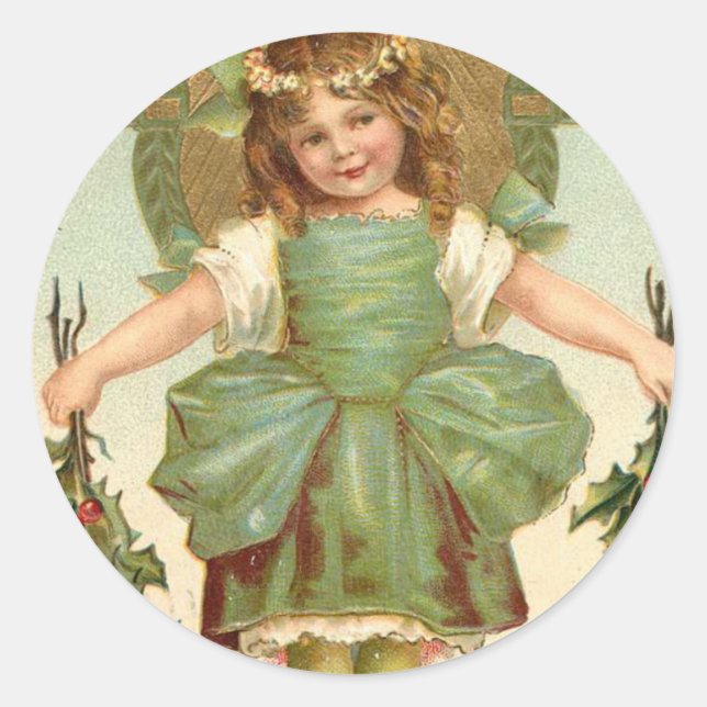 Vintage Christmas sticker (Front)
