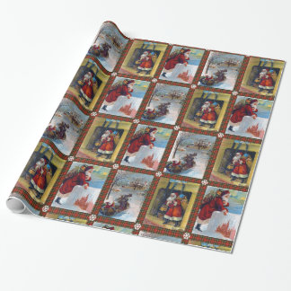 Vintage Christmas Style Wrapping Paper