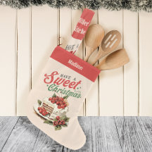 Vintage Christmas Sweet Cake Custom Name