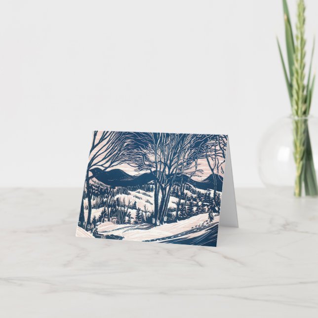 Vintage Christmas Thank You Card (Front)