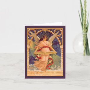 Vintage Christmas Thank You Card