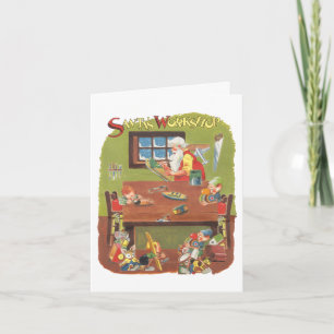 Vintage Christmas Thank You Card