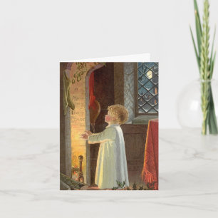 Vintage Christmas Thank You Card