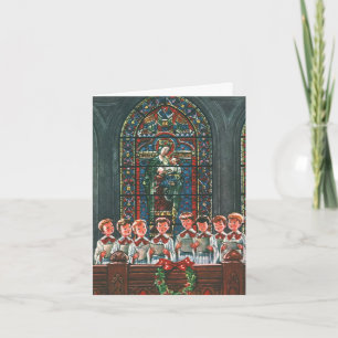 Vintage Christmas Thank You Card