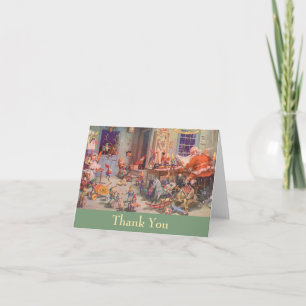 Vintage Christmas Thank You Card