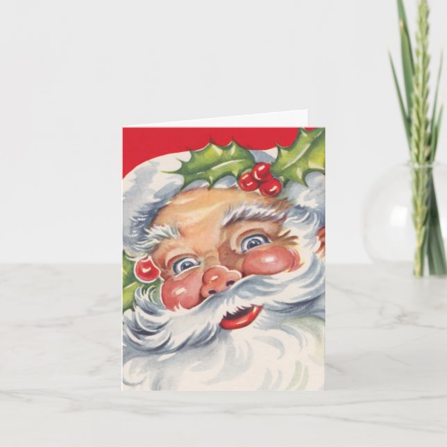 Vintage Christmas Thank You Card (Front)