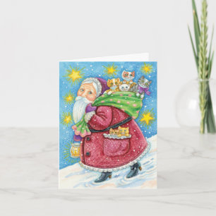 Vintage Christmas Thank You Card