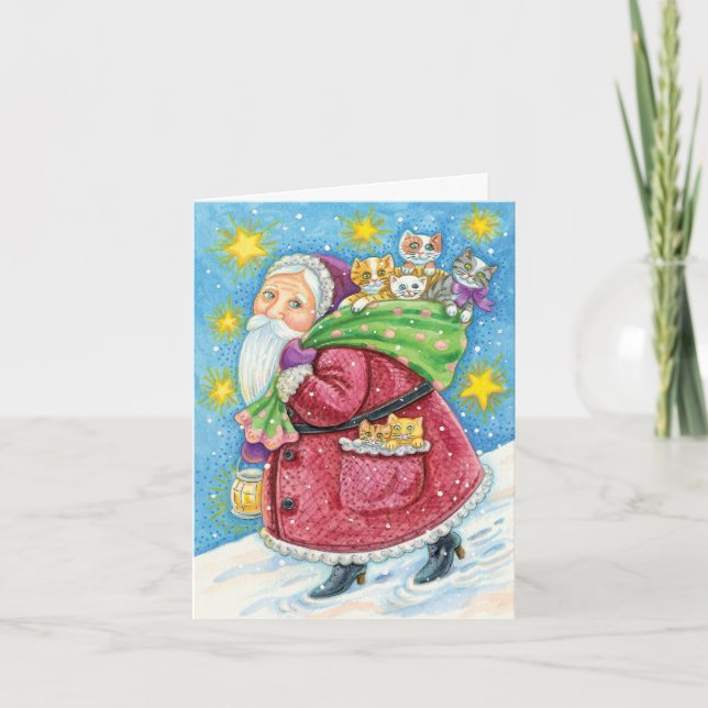 Vintage Christmas Thank You Card (Front)