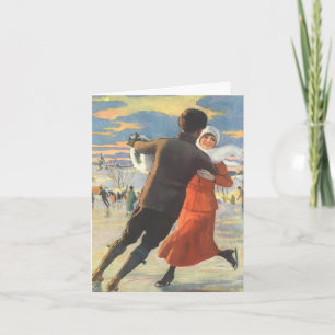 Vintage Christmas Thank You Card