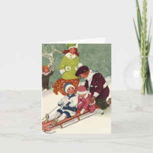 Vintage Christmas Thank You Card