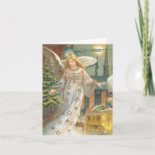 Vintage Christmas Thank You Card