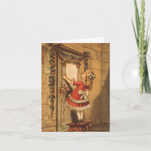 Vintage Christmas Thank You Card